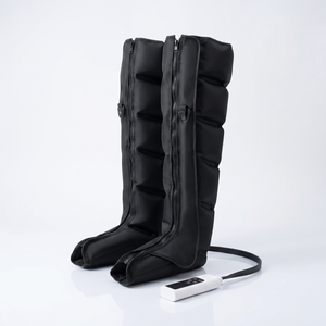 LegLull full-leg air recovery boots pair with wired remote