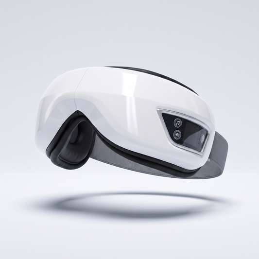 HushHalo white foldable warm-air eye massager