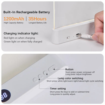 Night Reading Lamp with Soft, Eye-Comforting Light